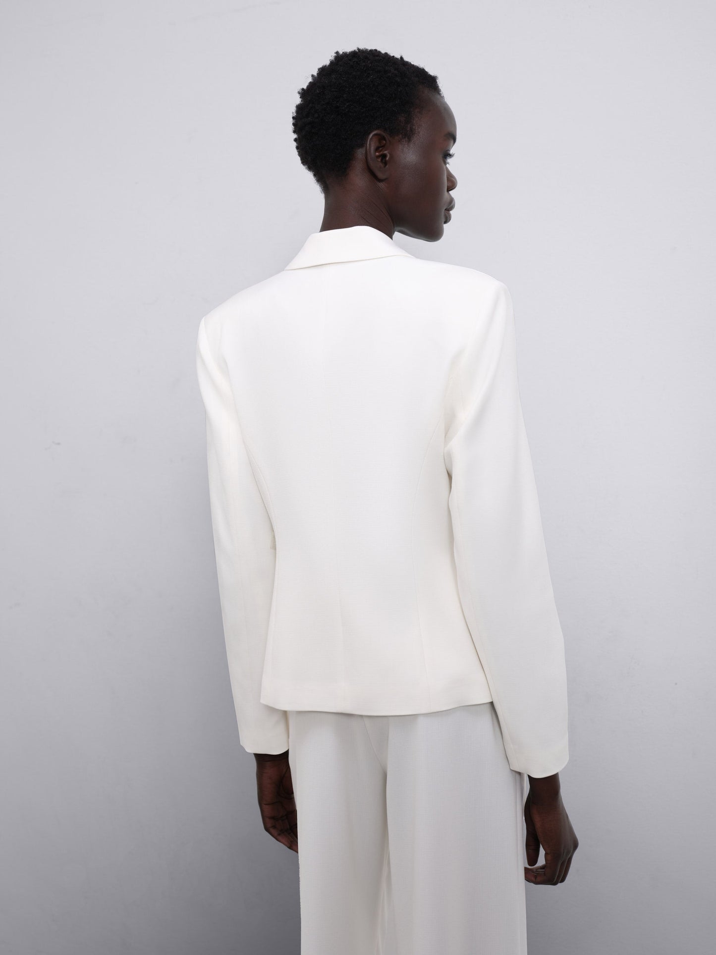 Nore Single-Pocket Asymmetric Wrap Blazer