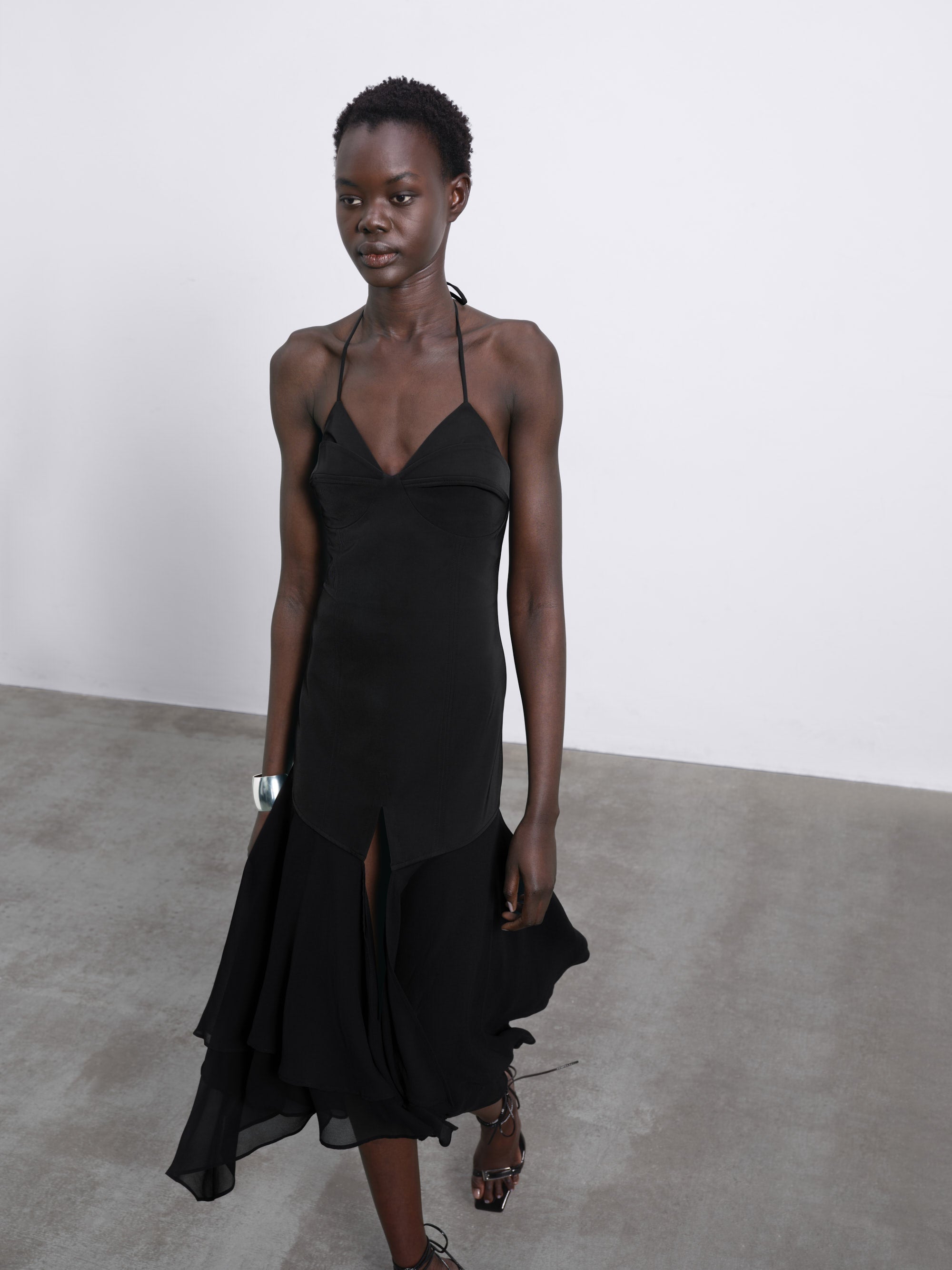 Caliste Handkerchief Hem Corset Dress