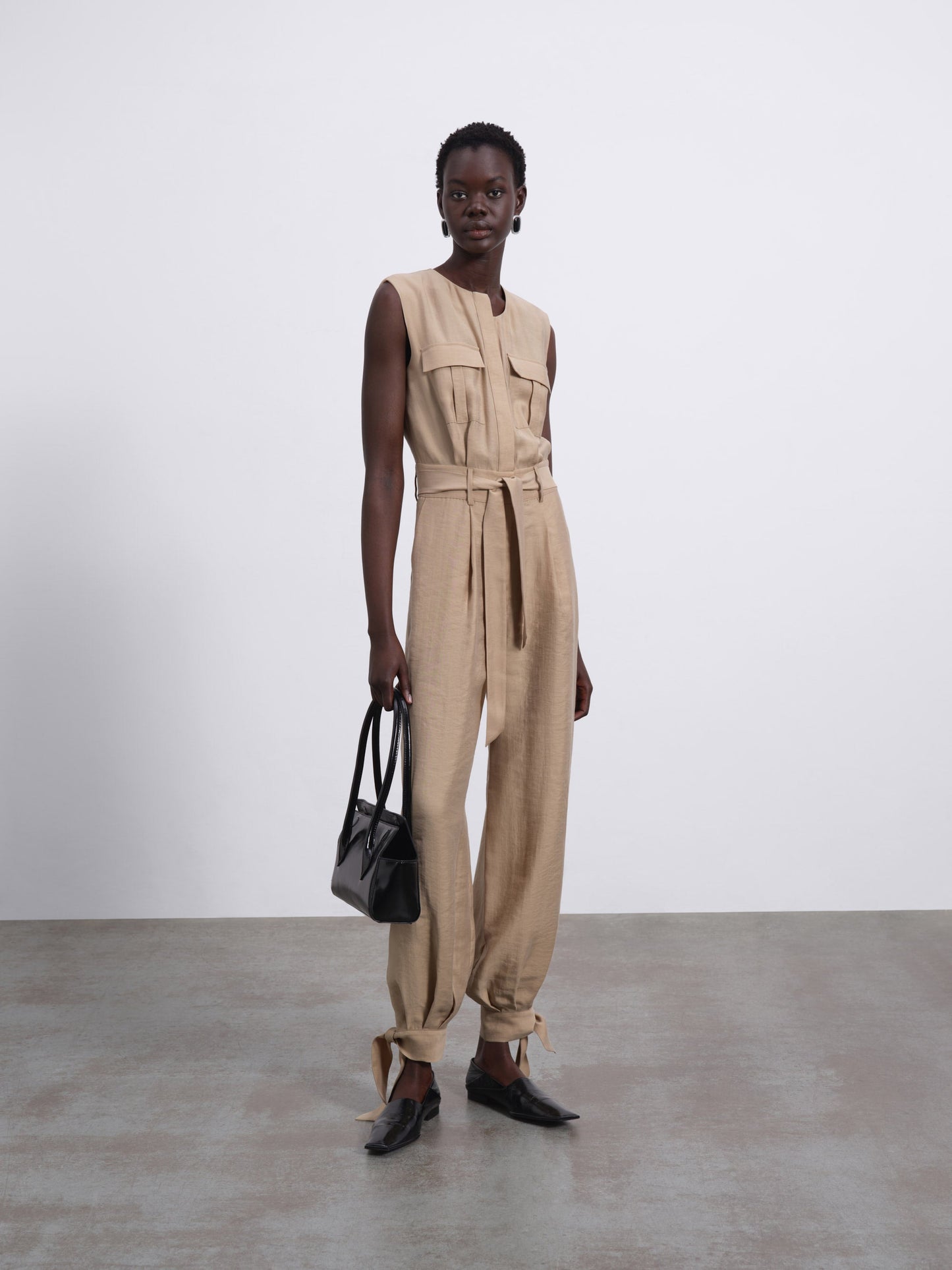 Loen Asymmetric Balloon Jumpsuit